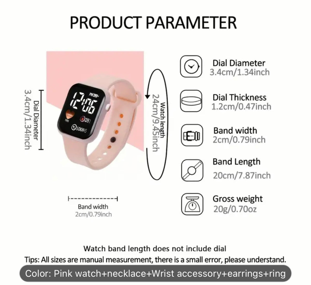 6pcs Butterfly Charm Smartwatch Set - Style Lounge