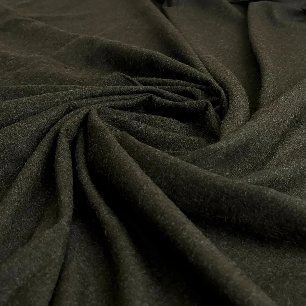 Premium Blended Wool Fabric-Olive - Style Lounge