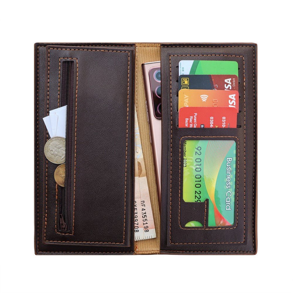 Balisi Long Wallet/Clutch in Synthetic Leather - STYLE LOUNGE