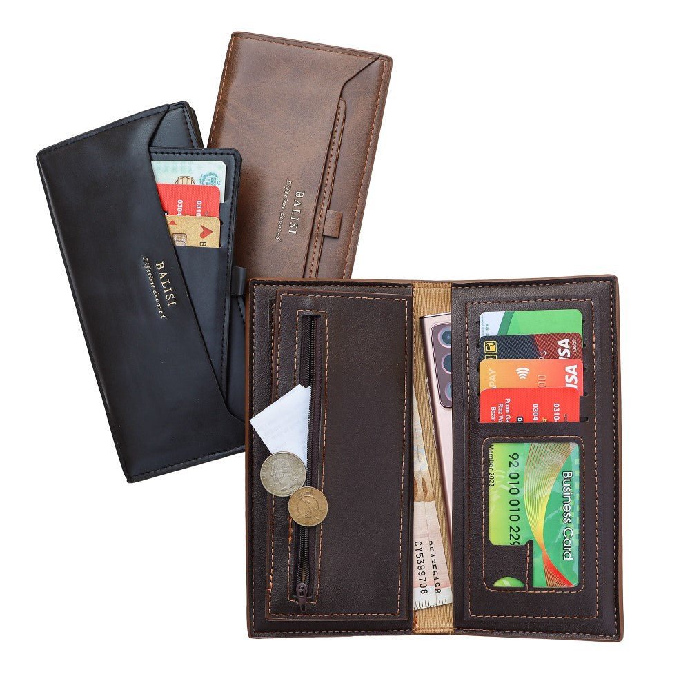 Balisi Long Wallet/Clutch in Synthetic Leather - STYLE LOUNGE