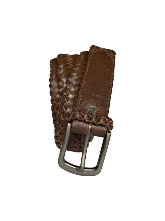 Braided Genuine Leather Belt - STYLE LOUNGE
