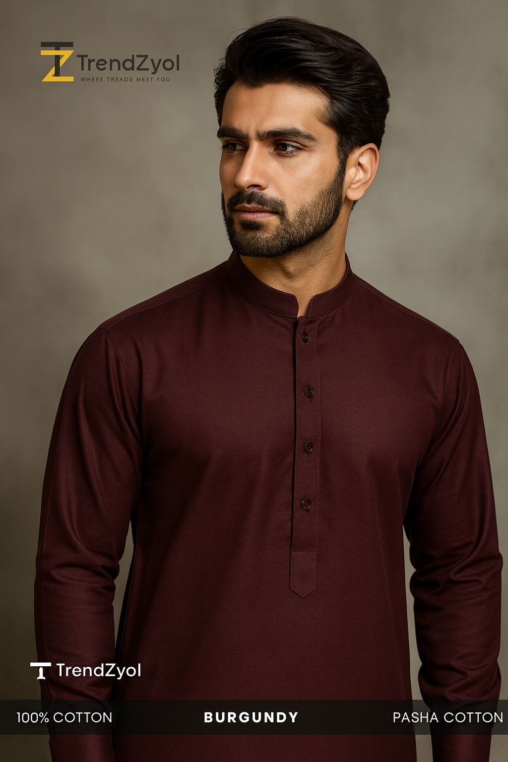 Pasha Cotton | Burgundy