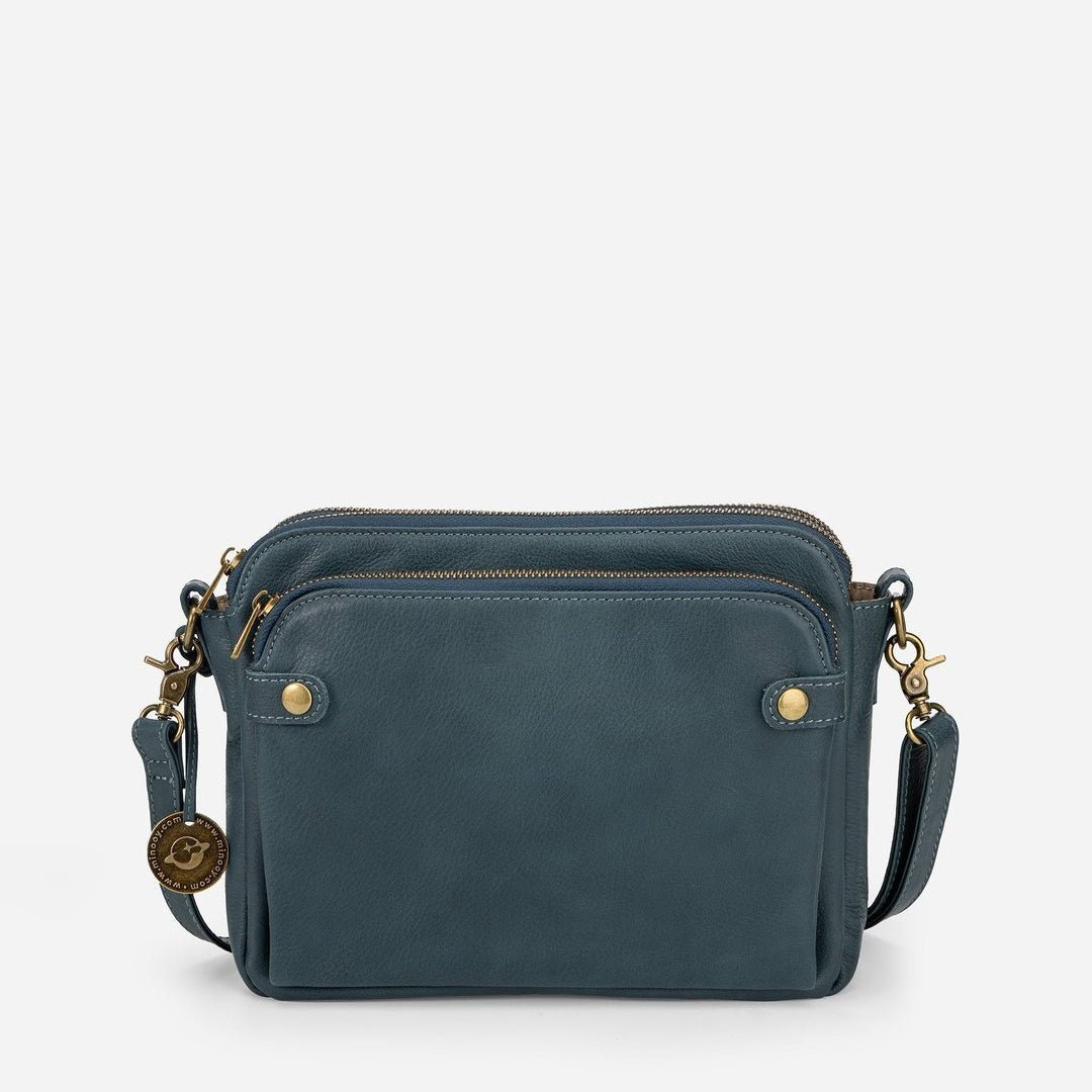 European And American Retro Three - layer Leather Messenger Bag - STYLE LOUNGE