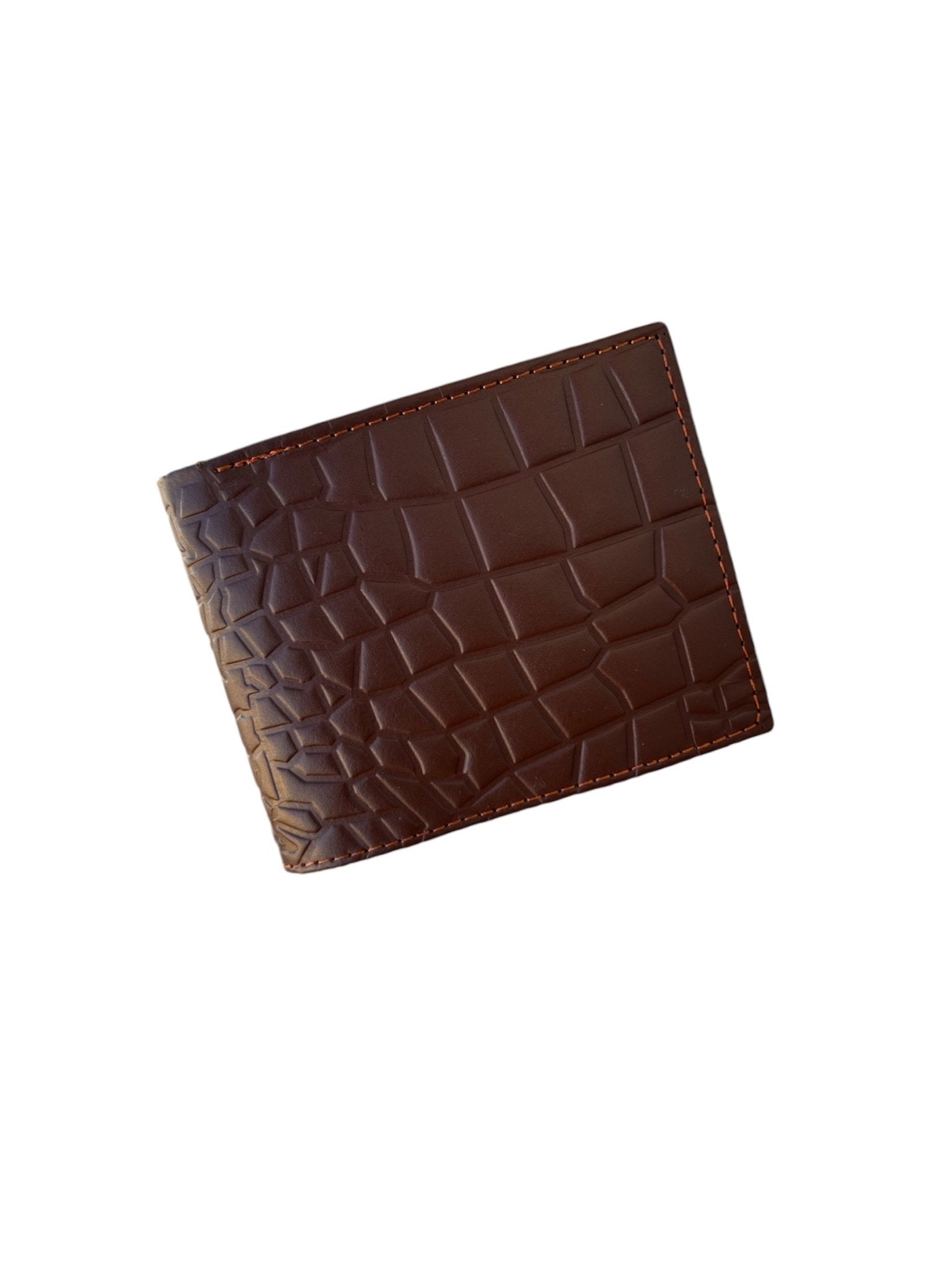 Geniune Leather Wallet in Crocodile Pattern With Soft Velvet Interior - STYLE LOUNGE