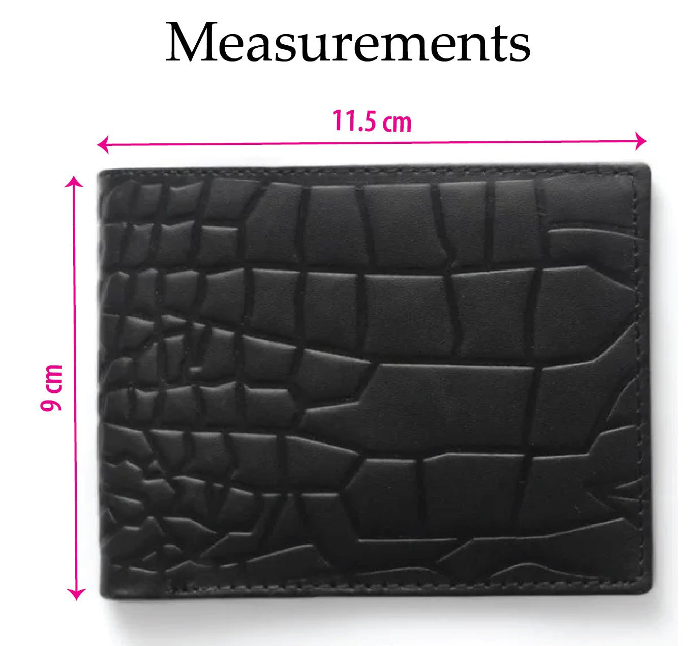 Geniune Leather Wallet in Crocodile Pattern With Soft Velvet Interior - STYLE LOUNGE