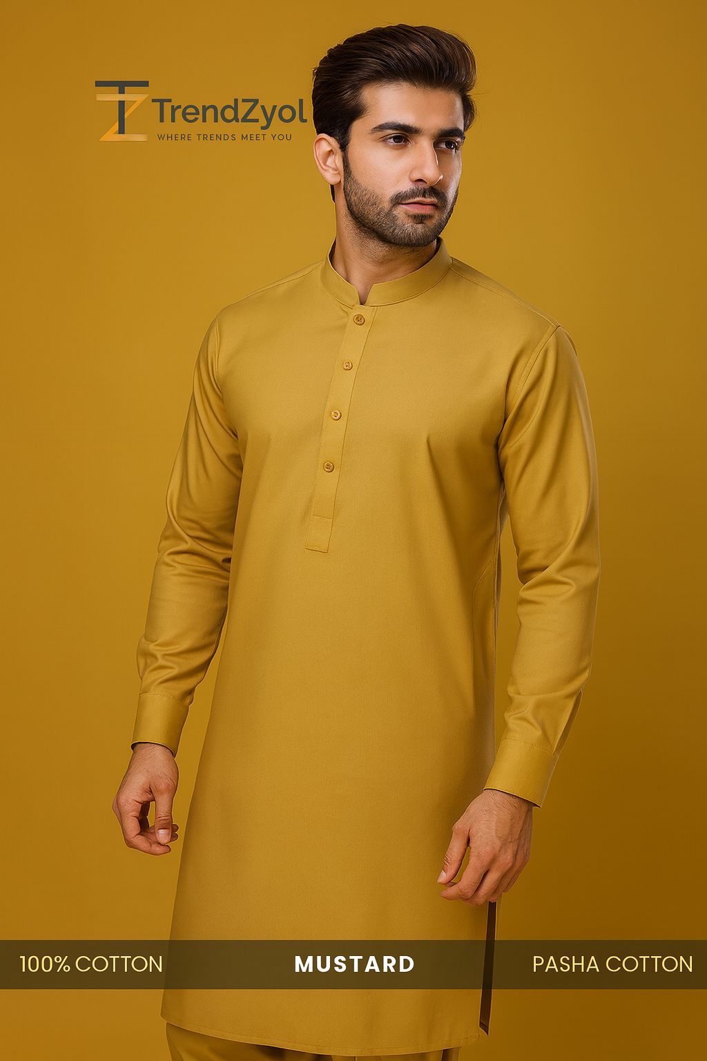 Pasha Cotton | Mustard