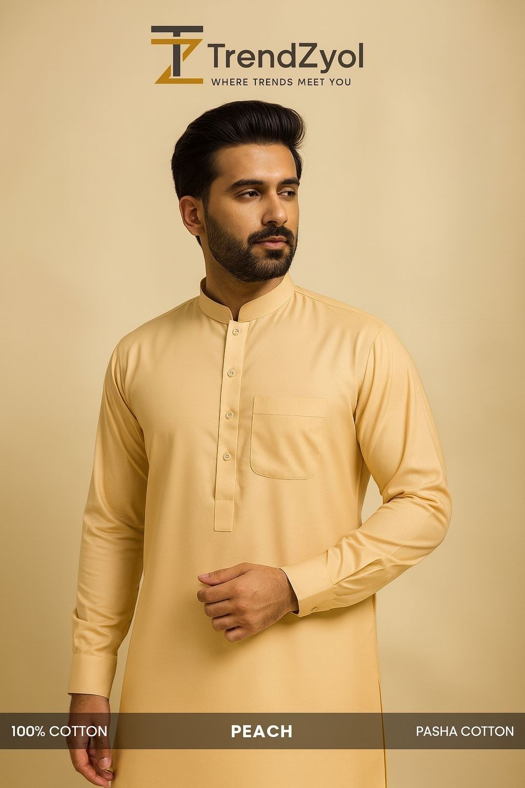 Pasha Cotton | Peach