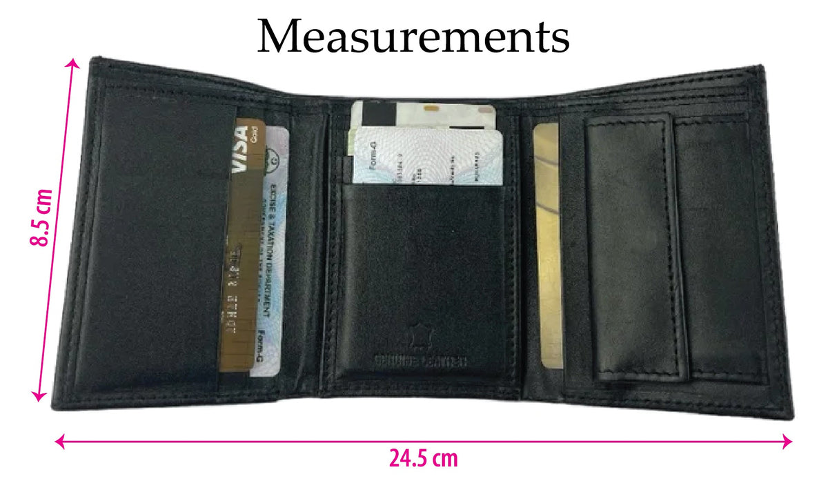 Ultimate Slimline Trifold Leather Wallet - Style Lounge