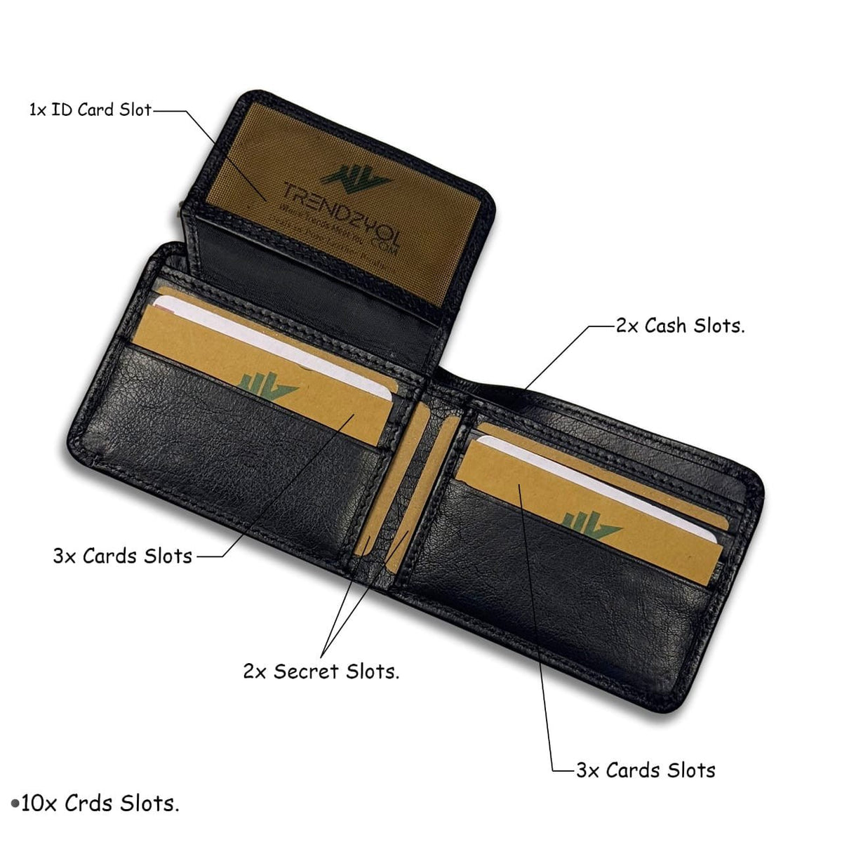 Slimline Baby Buffalo Material Smart Wallet with ID Card Holder- Leader Collection - Style Lounge