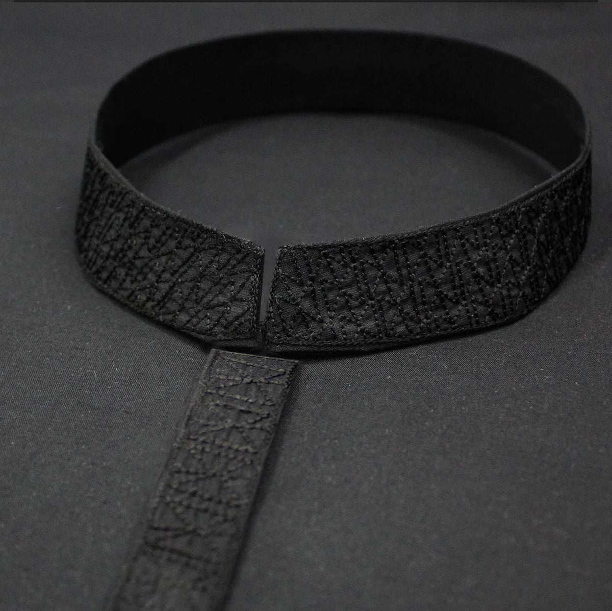EU001 Black Embroidery Suiting