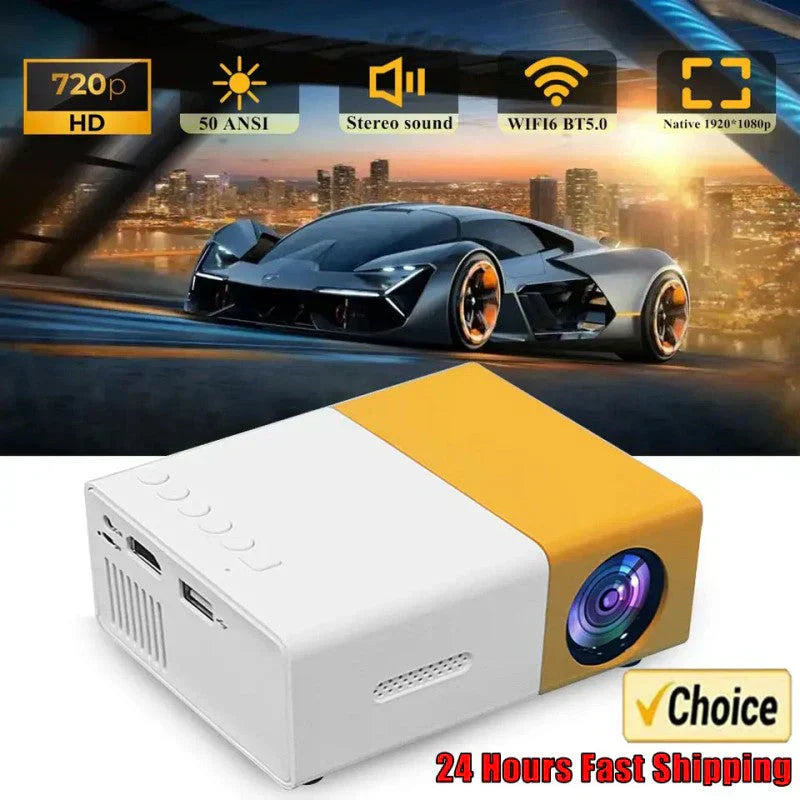 Mini LED Projector – Portable HD Home Cinema Projector