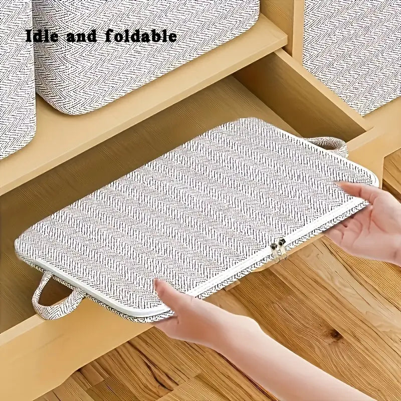 Foldable Zippered Laundry Basket