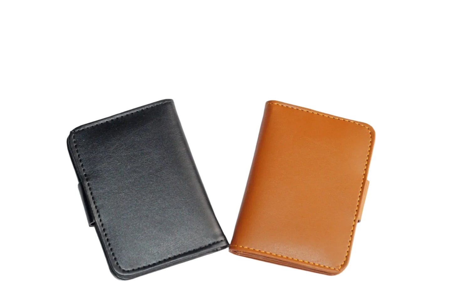 Pure Synthetic Wallet With Magnetic Button Lock