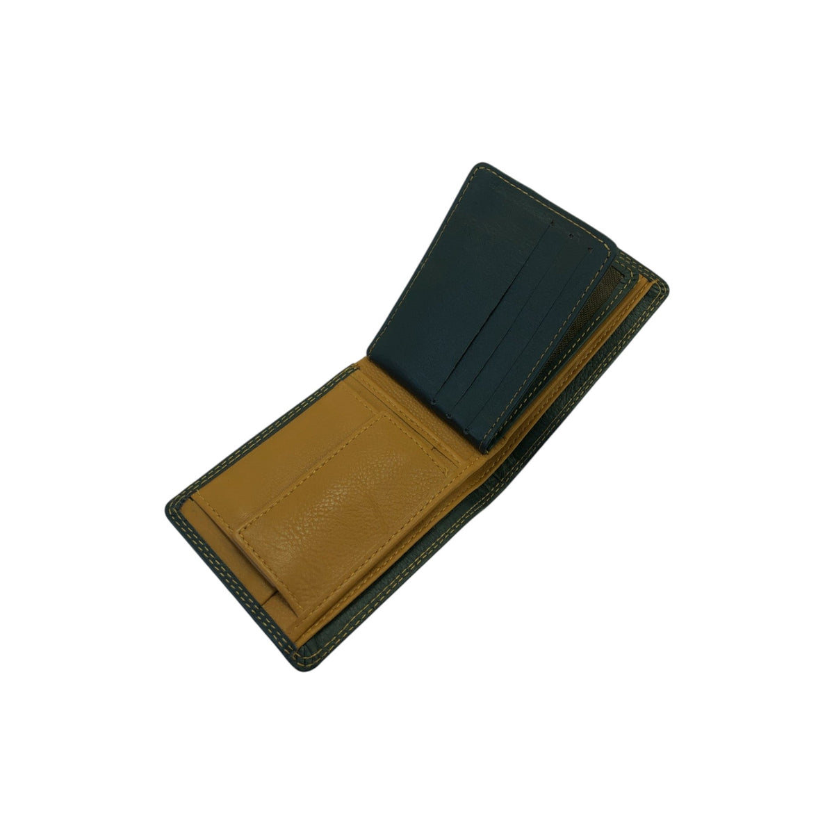 Royal Contrast Double-Stitch Wallet - Style Lounge