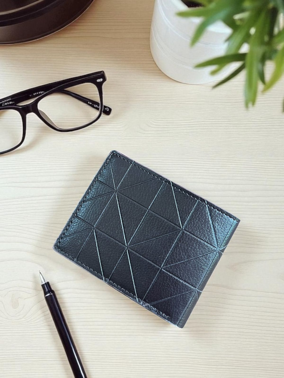STYLE LOUNGE GeoEdge Leather wallet, Daily use (L115)