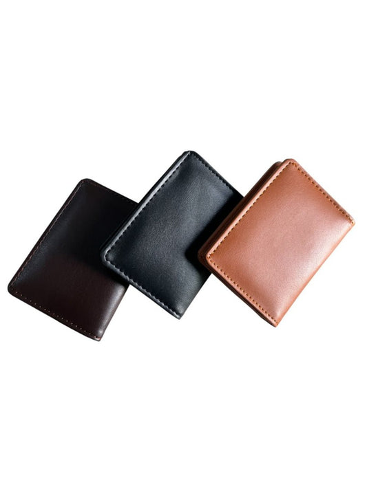 Mini Wallet Plus Card Holder With Magnetic Button - Businessman Collection - Style Lounge