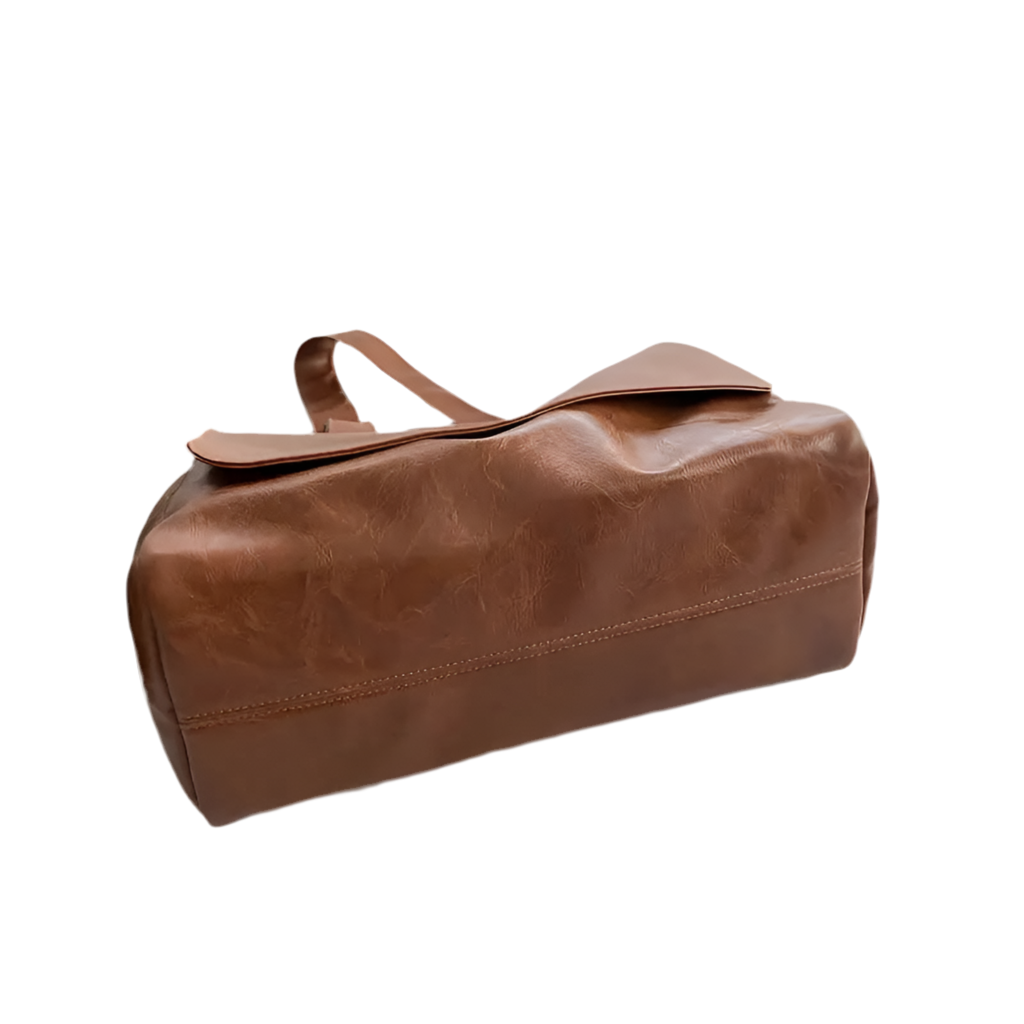 Versatile Oversized Leather Shoulder Bag
