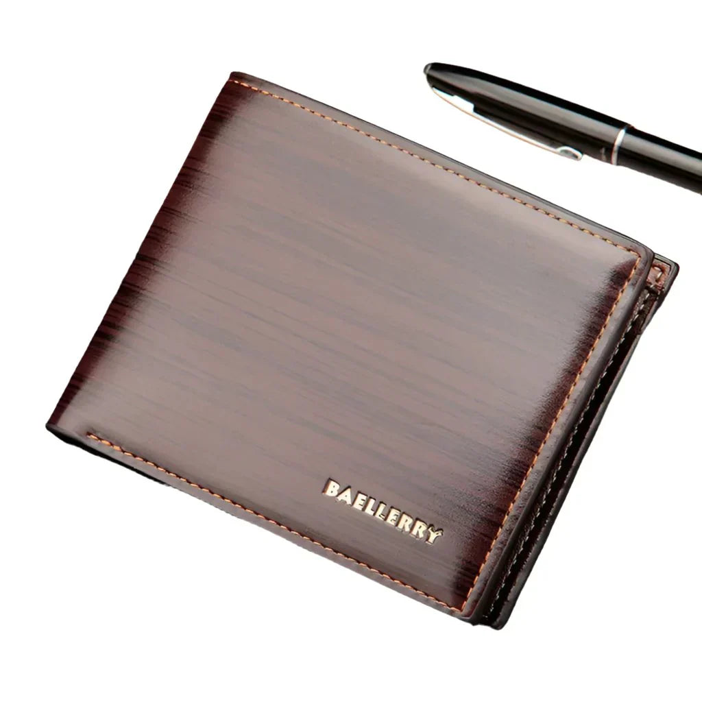 Gentlemen Luxury Wood Grain Smart Wallet