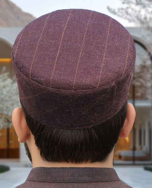Premium Wool Prayer Cap – Handcrafted for Elegance CW-003