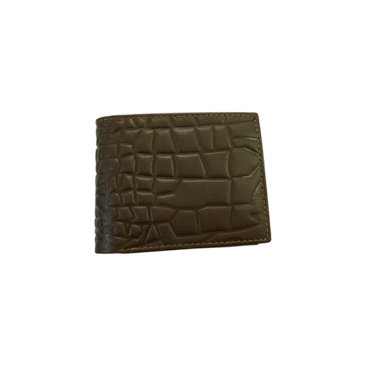 Geniune Leather Wallet in Crocodile Pattern With Soft Velvet Interior - Style Lounge