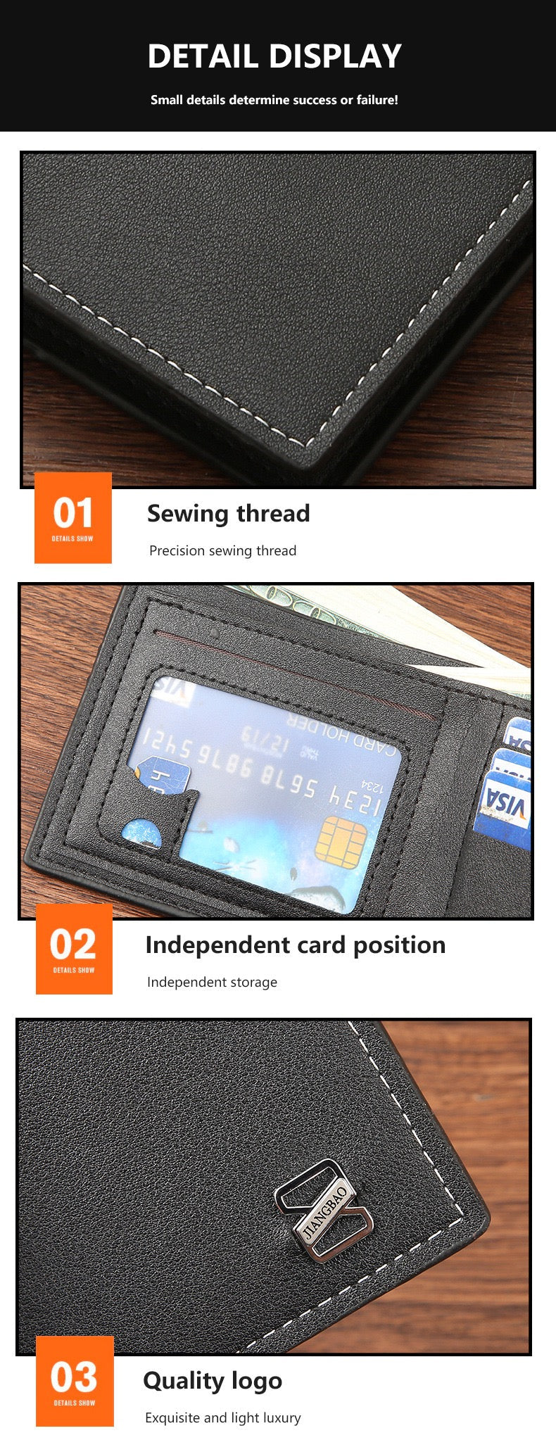 Aventro Wallet luxury inspired, unique style (L72)