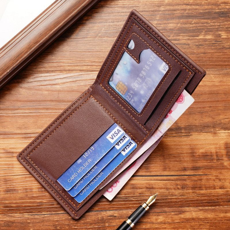 British Retro Slimfold leather wallet ( L10 )