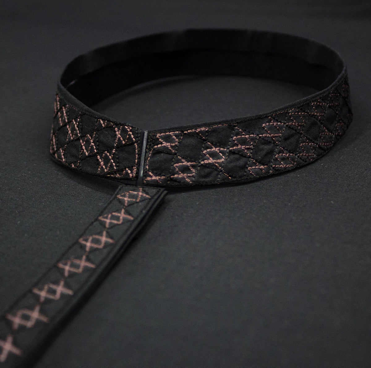 EU002 Black Embroidery Suiting