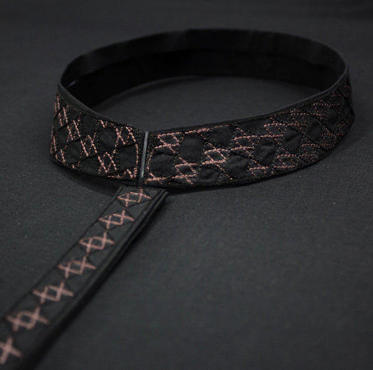 EU002 Black Embroidery Suiting