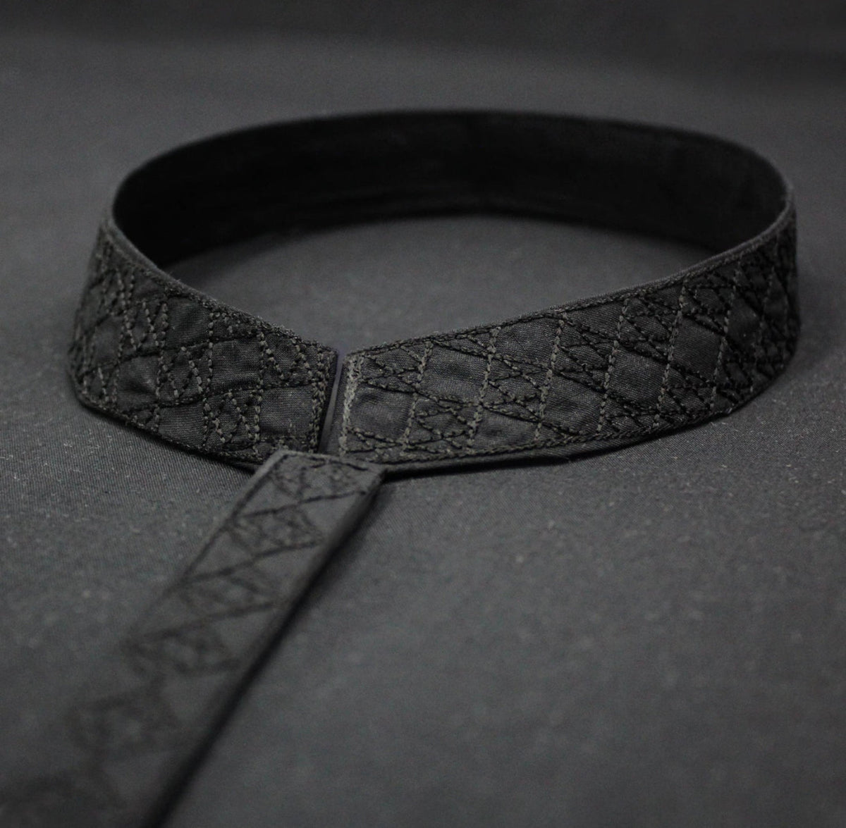 EU002 Black Embroidery Suiting