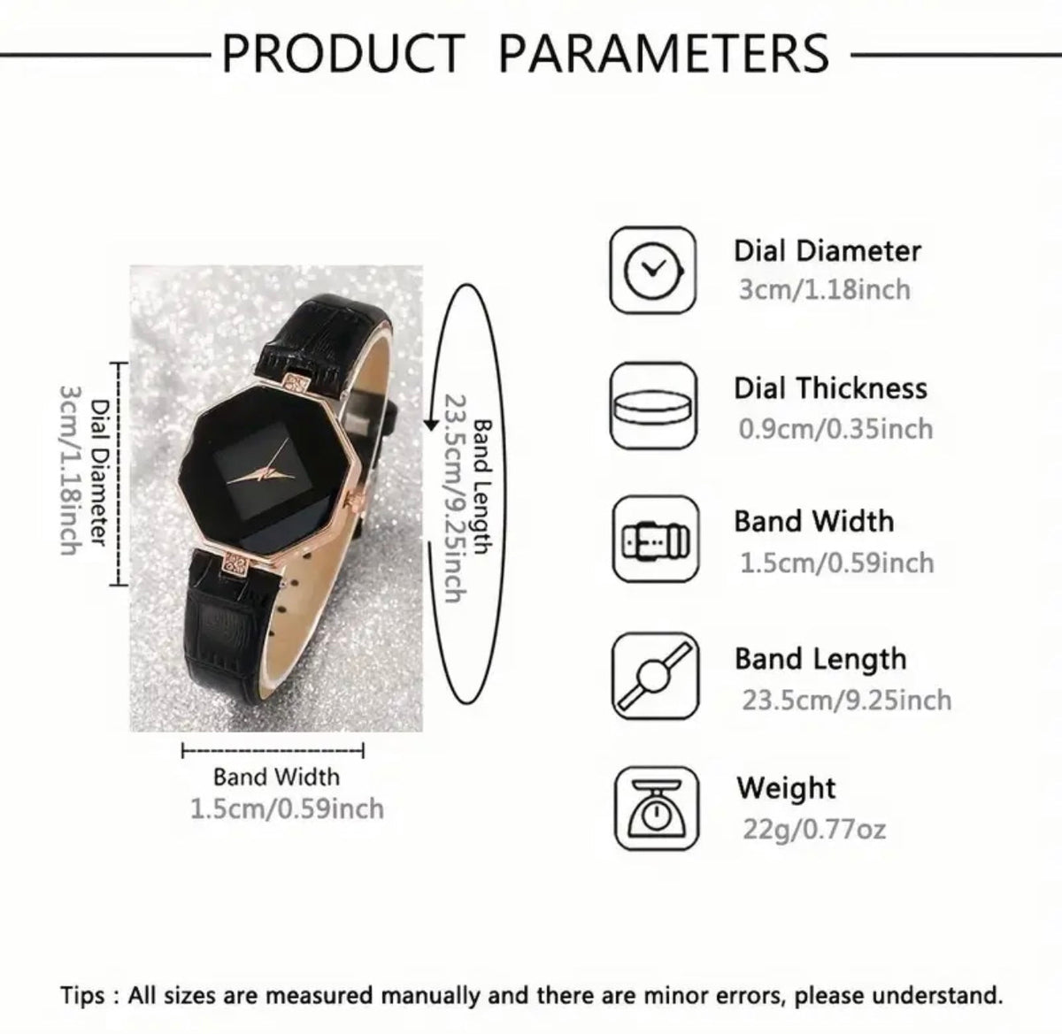 Black Prism Watch & Bracelet Set - Style Lounge