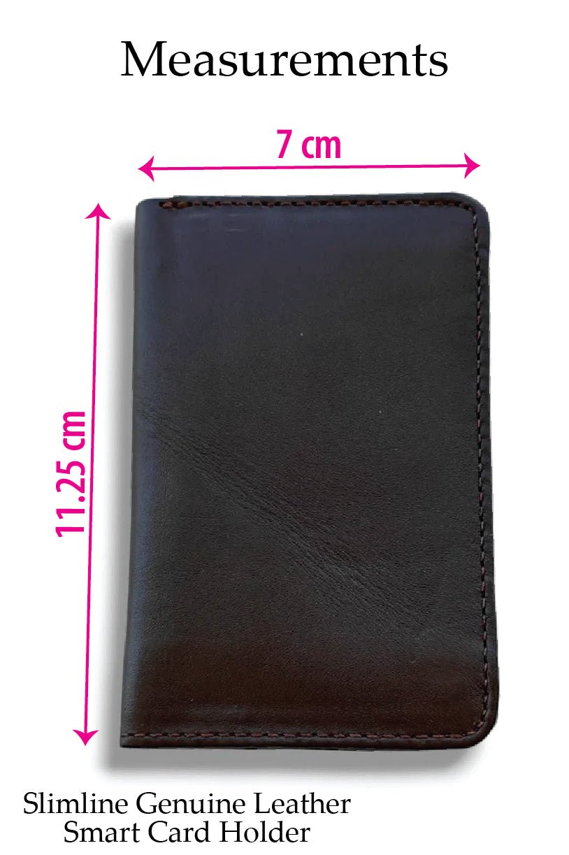 Slimline Genuine Leather Smart Card Holder - Style Lounge