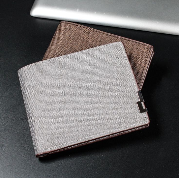 Black Carbon-Weave Bifold Wallet (W8)
