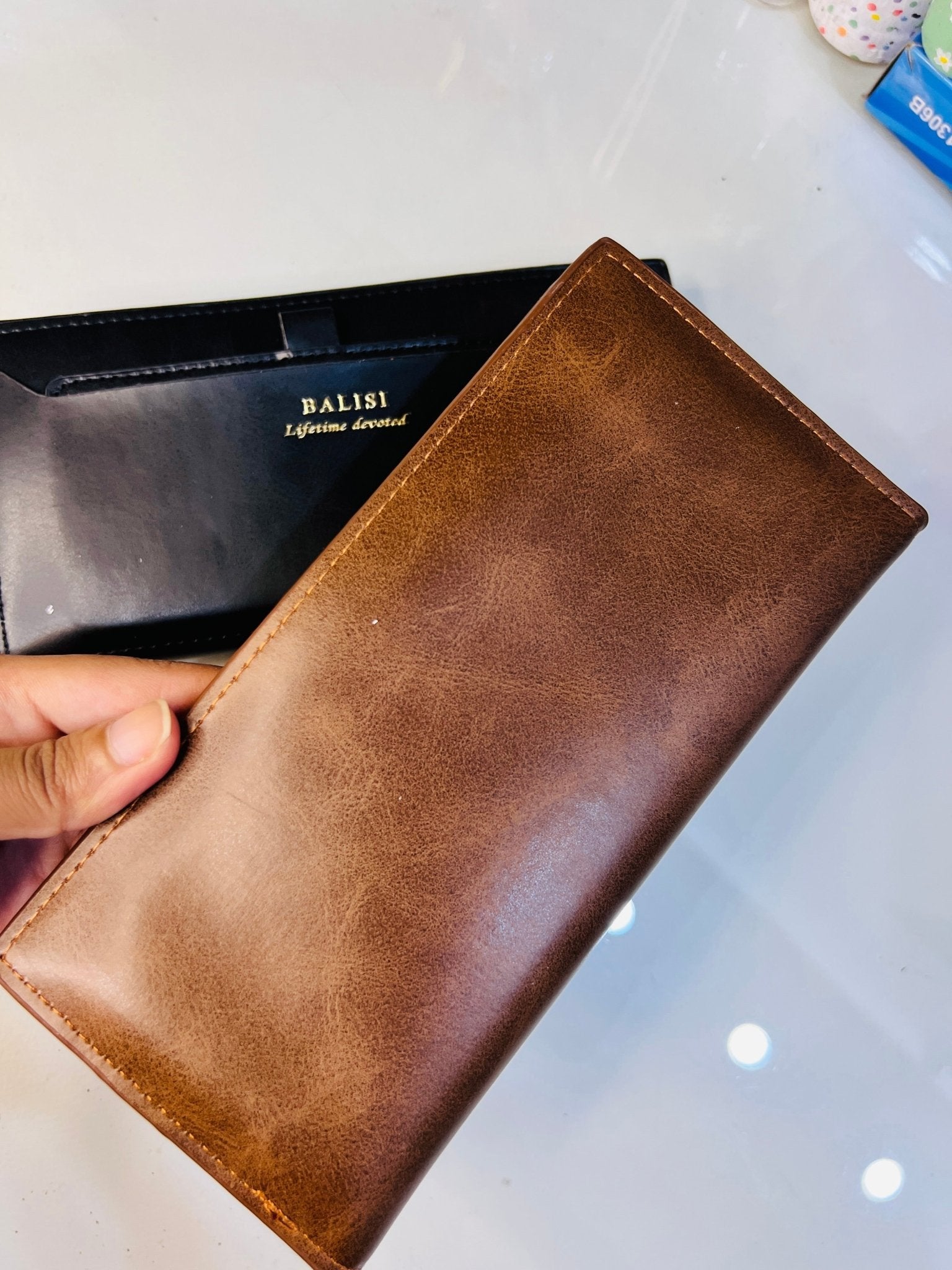 Balisi Long Wallet/Clutch in Synthetic Leather - STYLE LOUNGE