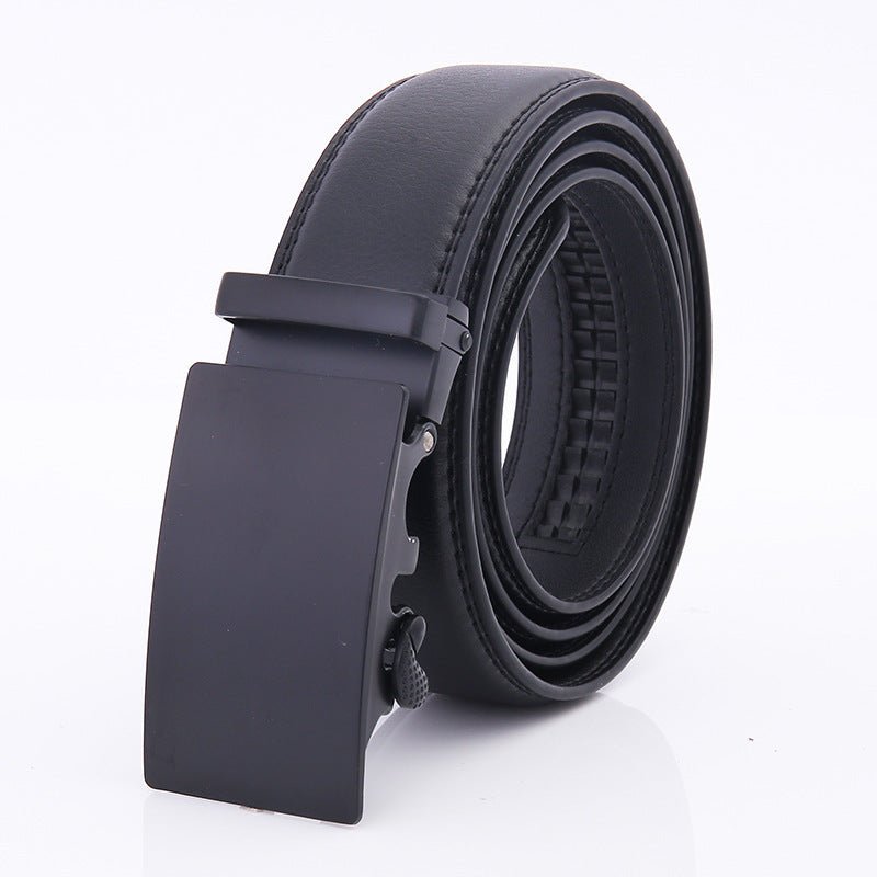 Business Automatic Buckle Leather Belt Men - STYLE LOUNGE
