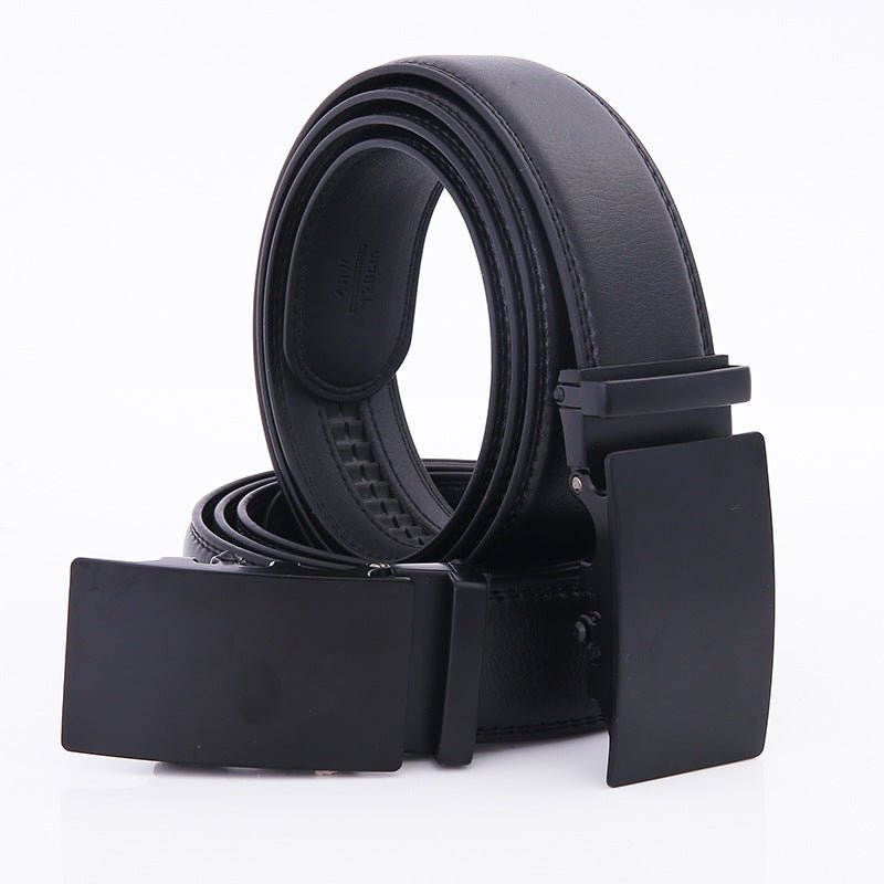 Business Automatic Buckle Leather Belt Men - STYLE LOUNGE