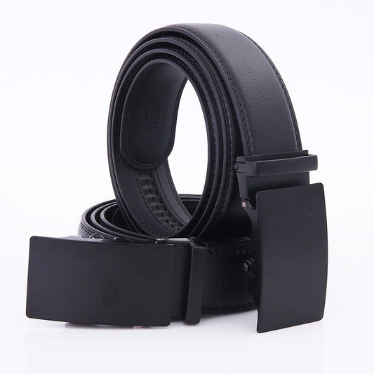 Business Automatic Buckle Leather Belt Men - STYLE LOUNGE