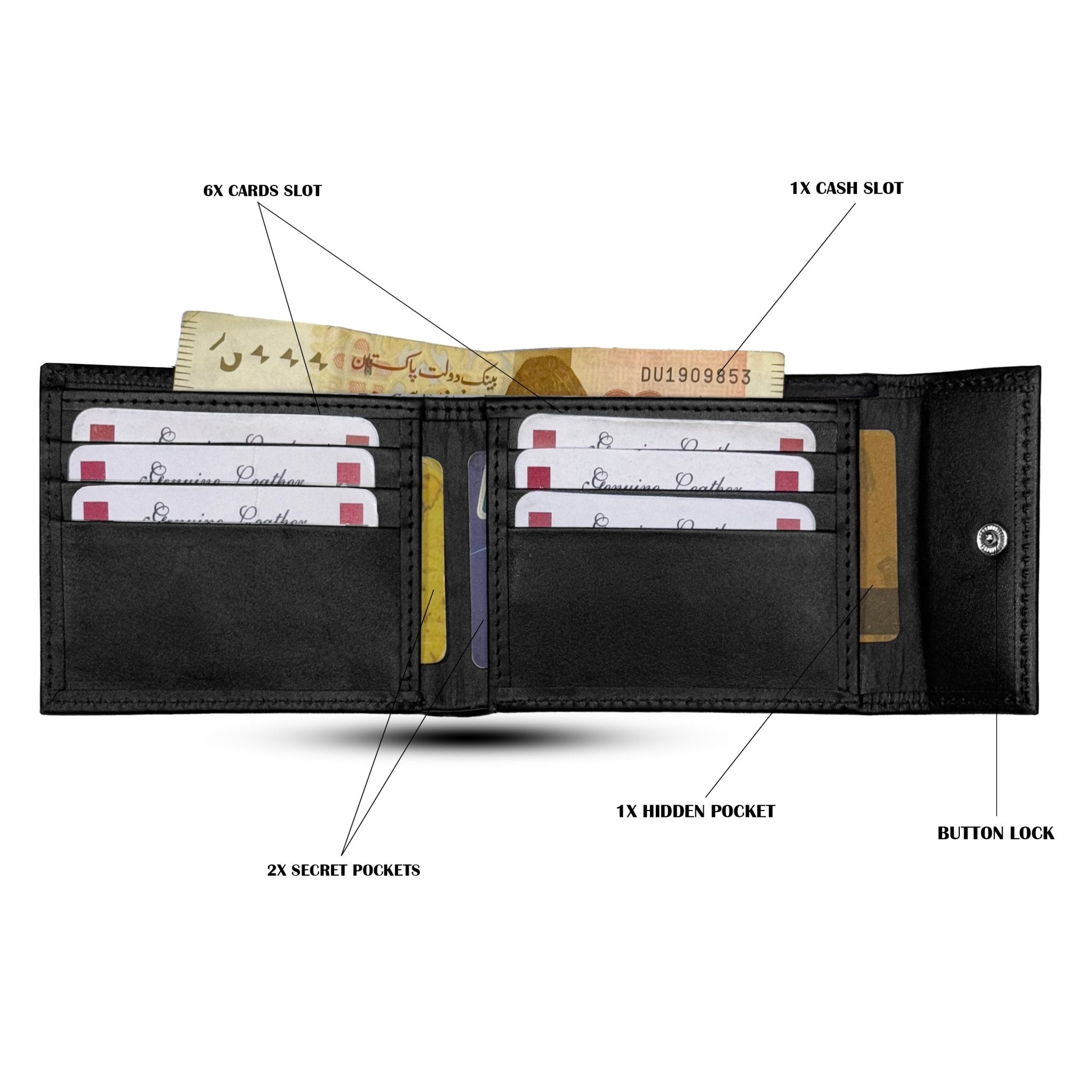 Classic Flap - Style Genuine Leather Wallet - STYLE LOUNGE