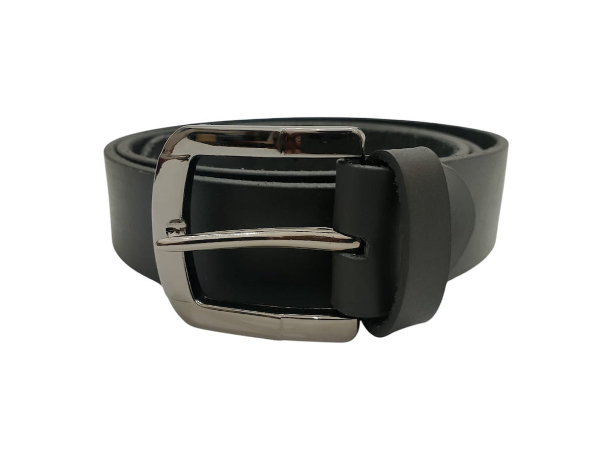 Classic Genuine Leather Belt - Premium Design with Steel Buckle - Style Lounge