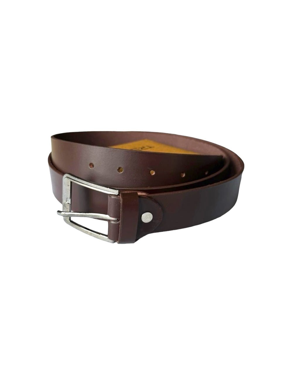 Classic Genuine Leather Belt with Silver Buckle - STYLE LOUNGE