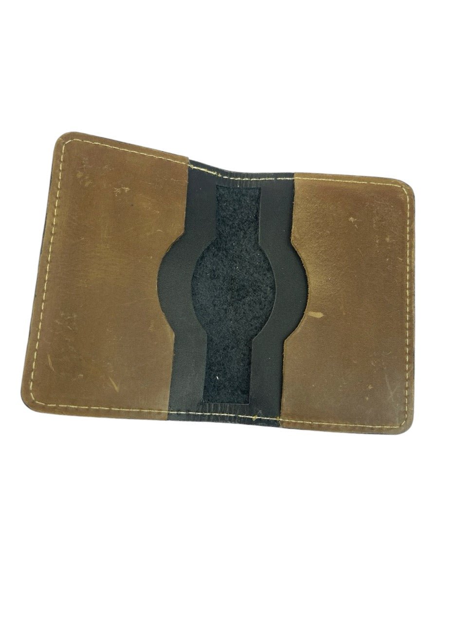 Dual - Tone Vintage Leather Wallet (Handmade) - STYLE LOUNGE