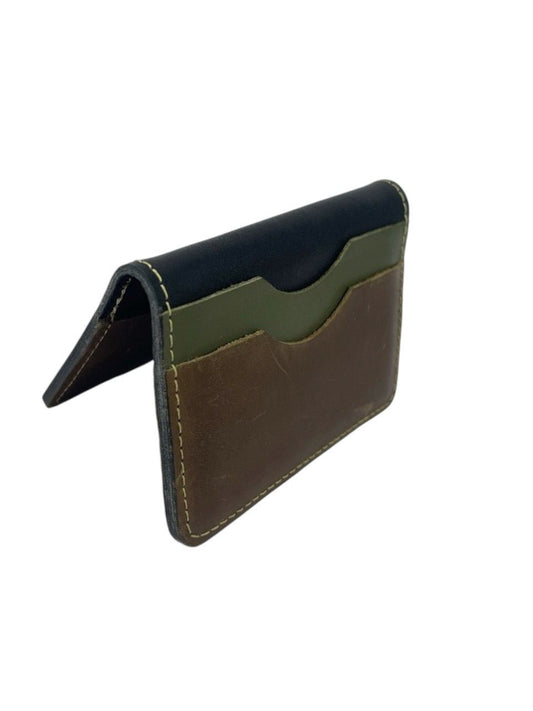 Dual - Tone Vintage Leather Wallet (Handmade) - STYLE LOUNGE