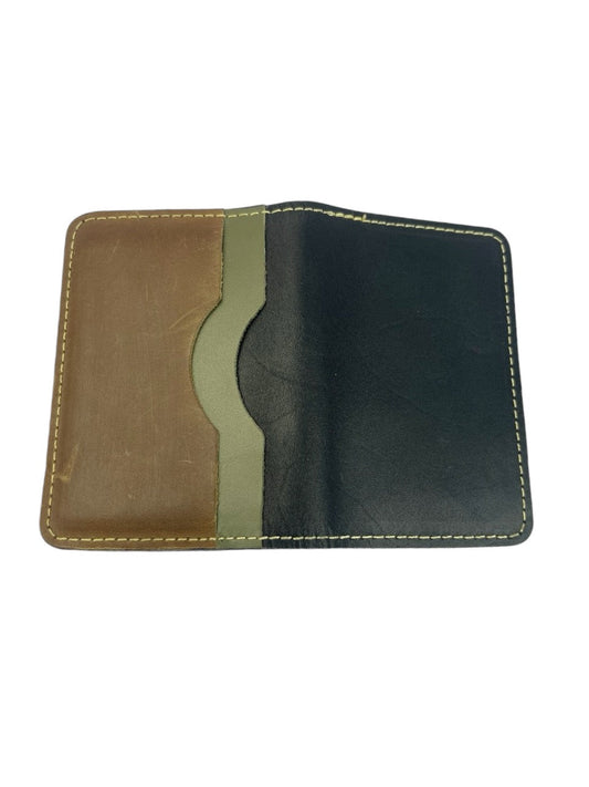 Dual - Tone Vintage Leather Wallet (Handmade) - STYLE LOUNGE