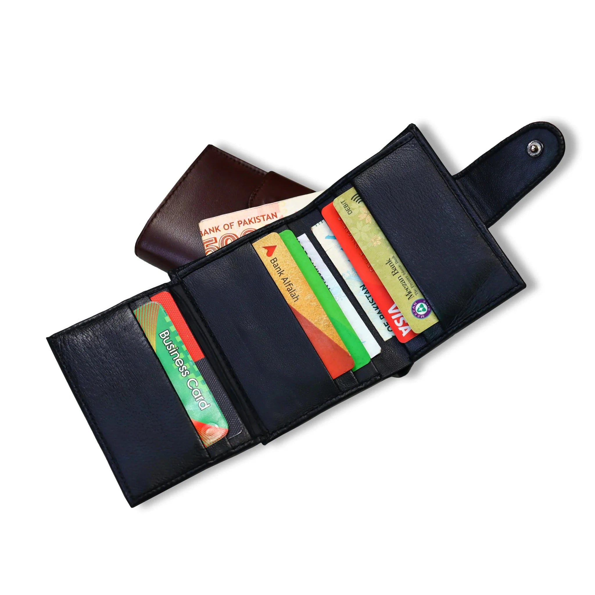 EliteLock Trifold Sheep Leather Wallet - STYLE LOUNGE
