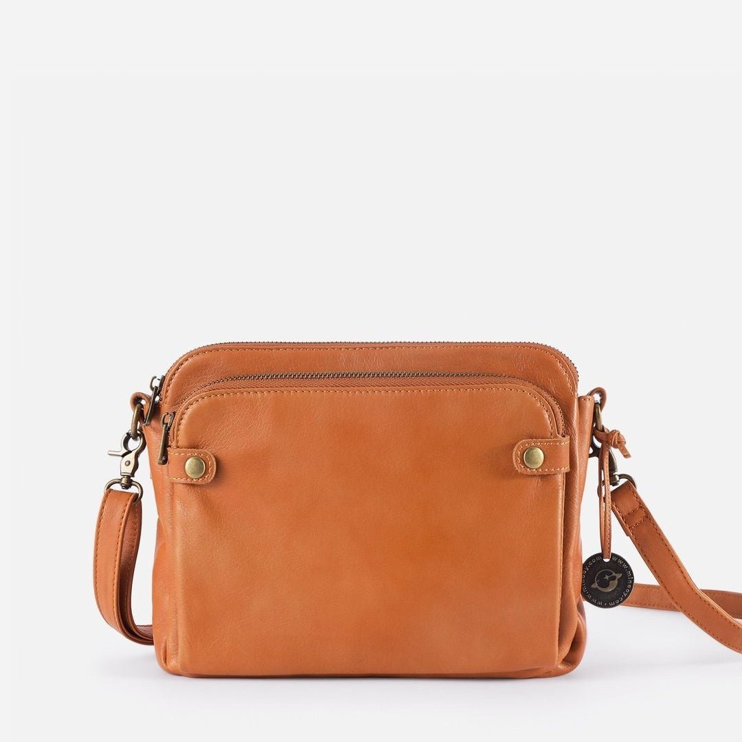 European And American Retro Three-layer Leather Messenger Bag - Style Lounge