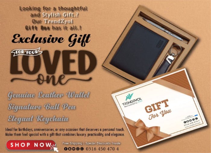 Exclusive Gift Box - with an Elegant Keychain and Signature Ball Pen - STYLE LOUNGE