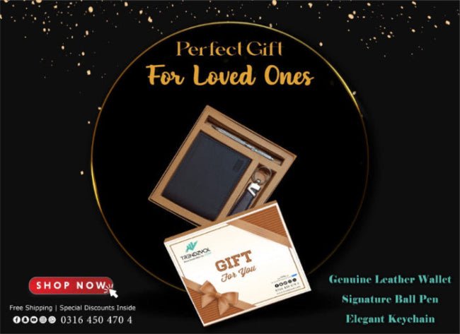 Exclusive Gift Box - with an Elegant Keychain and Signature Ball Pen - STYLE LOUNGE