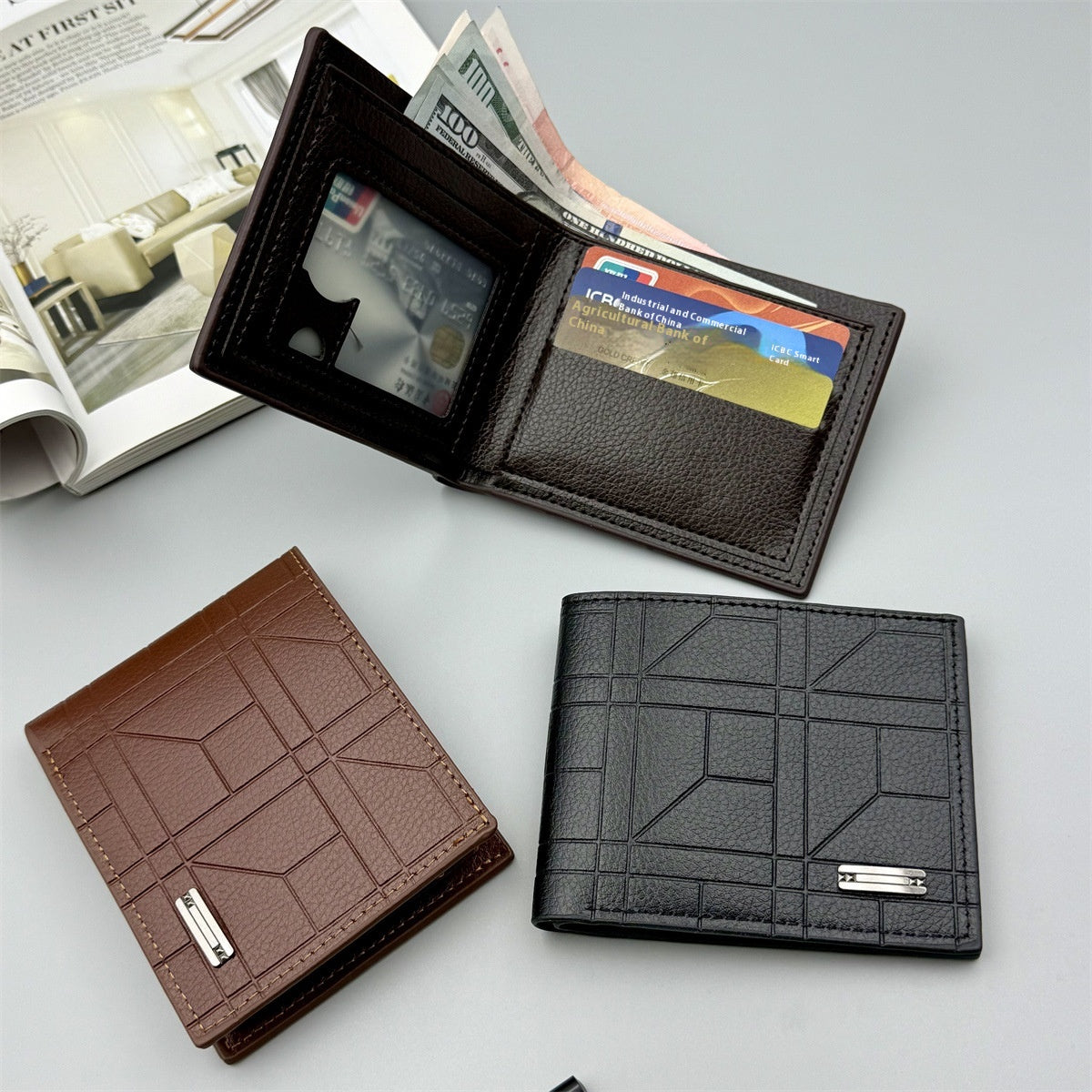 Faux Leather Smart Wallet (L12)