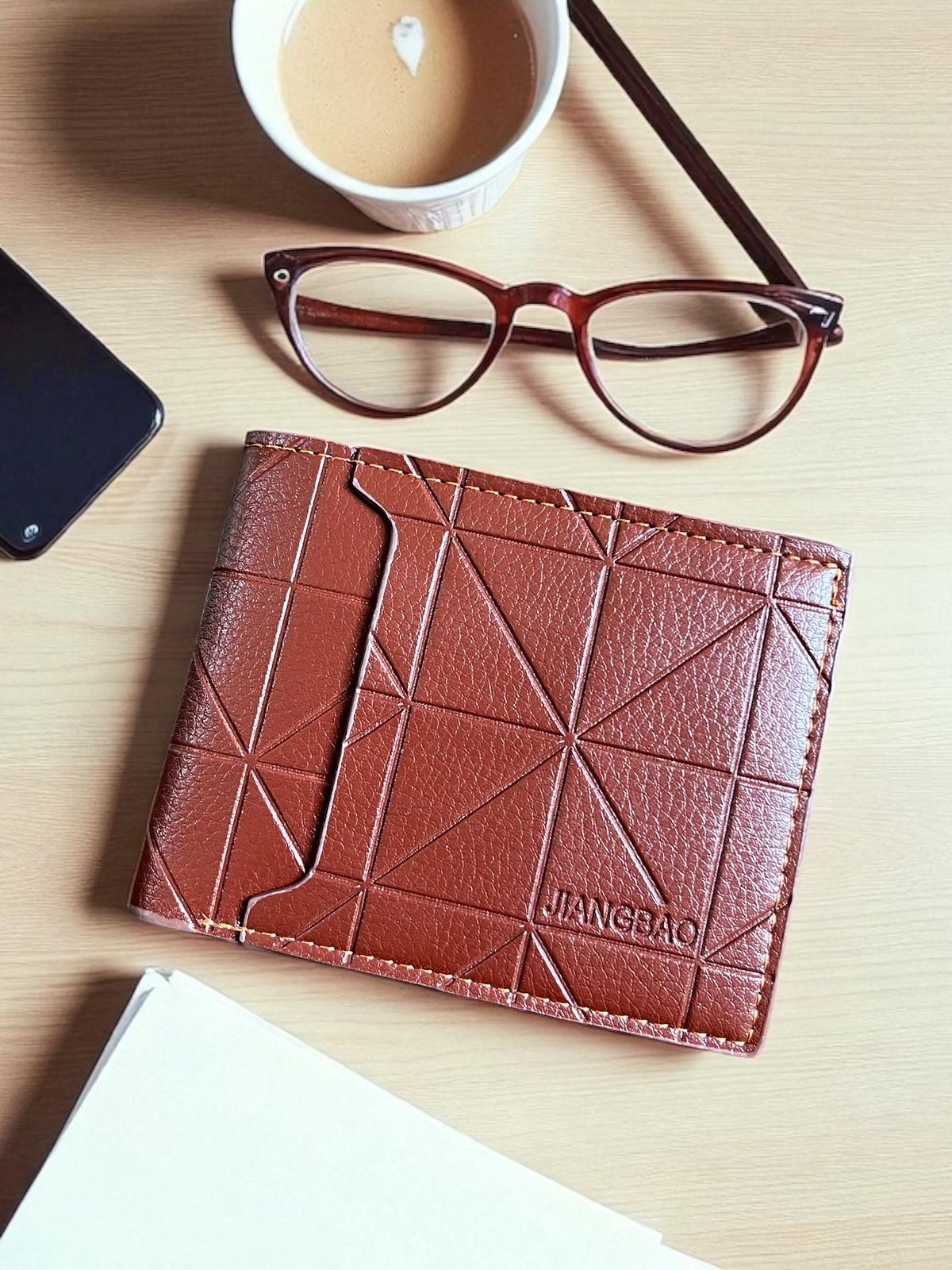STYLE LOUNGE GeoEdge Leather wallet, Daily use (L115)