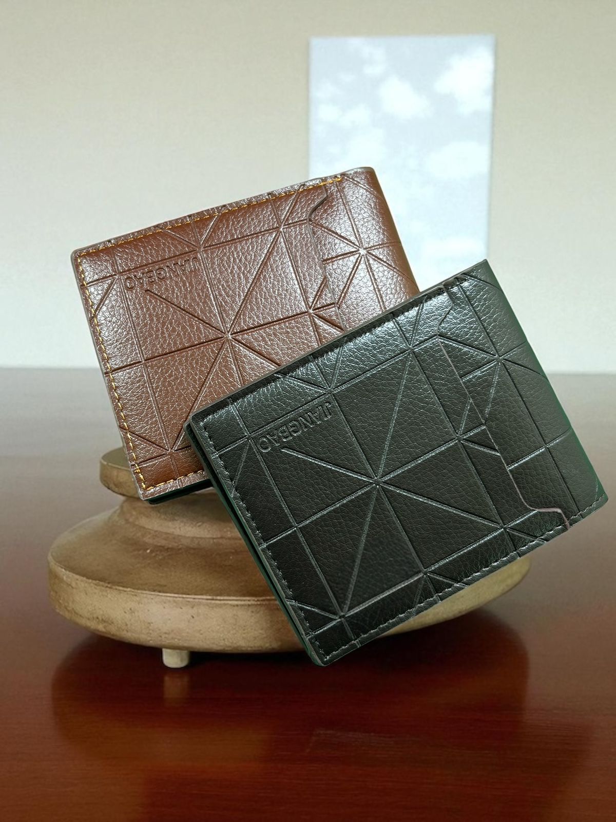 STYLE LOUNGE GeoEdge Leather wallet, Daily use (L115)