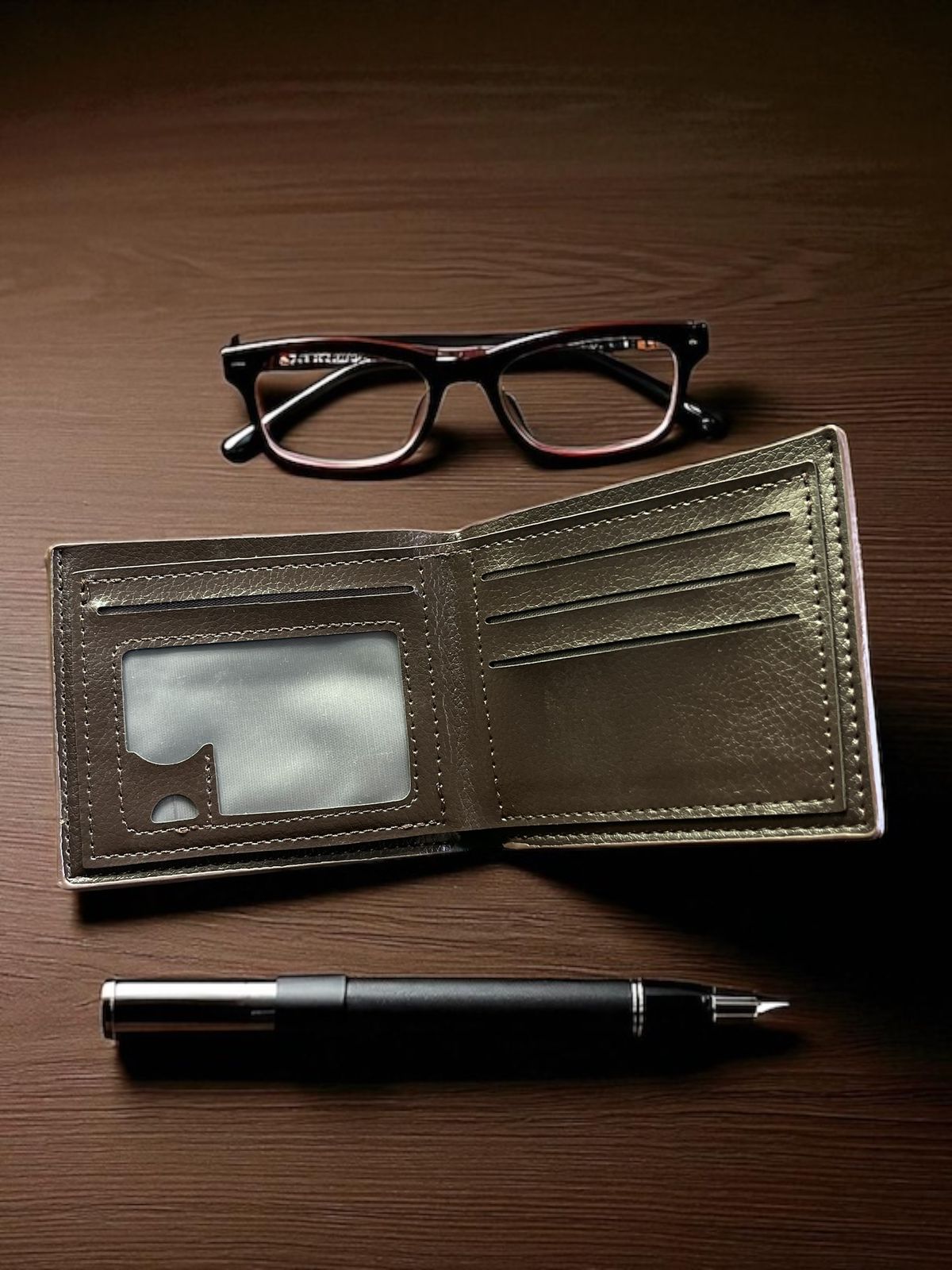 STYLE LOUNGE GeoEdge Leather wallet, Daily use (L115)